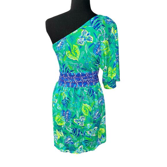 Lilly Pulitzer Niki One Shoulder Romper - Size 2 (MSRP $168) - Picture 8 of 10